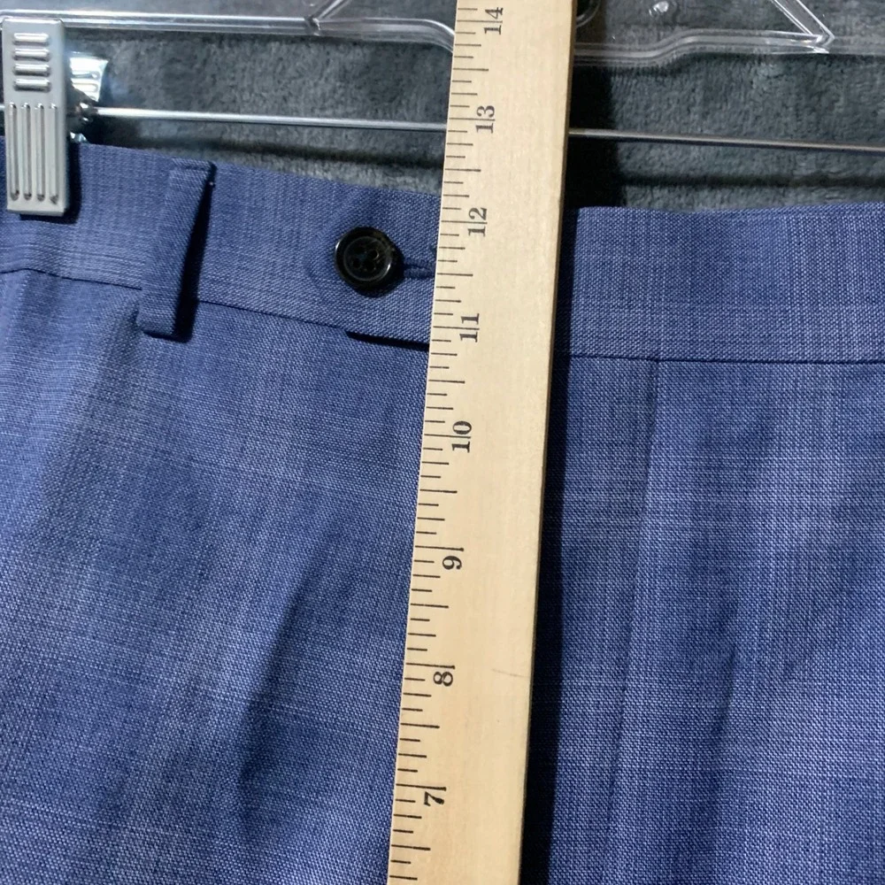 Lauren Ralph Lauren Mens Ultraflex Blue Plaid Suit Trousers Edgewood 42W x 32L